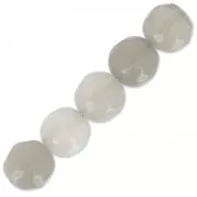 Beads Rondes facettées en agate teintée 6 mm Black Diamond x15