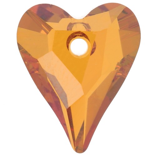 Heart Swarovski Wild 6240 12 mm Crystal Copper x1