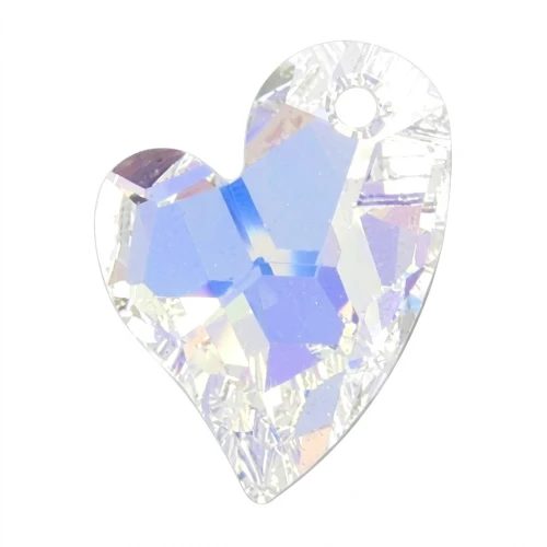 Heart Swarovski Asymetrical 6261 17 mm Crystal AB x1