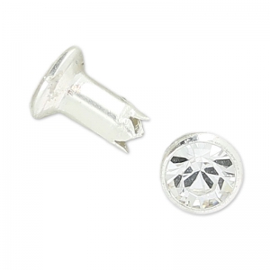 Rivet Swarovski 53000 5 mm Crystal/silver x1