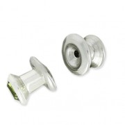 Swarovski 53009 6 mm stainless steel rivet eyelet/back x1