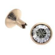 Rivet Swarovski 53005 8 mm Crystal Silver Shade / Rose Gold x1