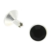 Rivet Swarovski 53005 8 mm Jet / Silver x1|raw }}