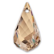 Helix Swarovski 6020 18 mm Crystal Golden Shadow drop x1