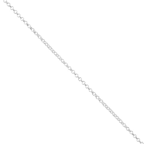 Belcher chain 1.9mm silver tone HQ x 1m