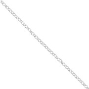 Belcher chain 1.9mm silver tone HQ x 1m