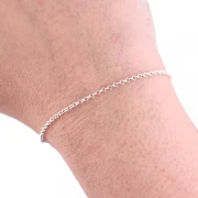 Belcher chain 1.9mm silver tone HQ x 1m