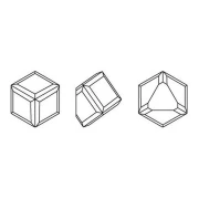 Cabochon Swarovski 4841 4 mm Crystal Vitrail Medium x1
