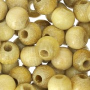 Wooden round beads 6mm Natural x125