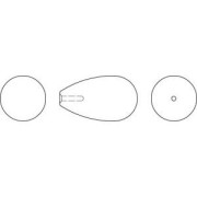 Pearl Swarovski semi-perforated 5816 15x8 mm Grey Pearl x1