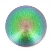 PureCrystal 5817 Pearl Cabochon 10mm Scarabaeus Green Pearl x1