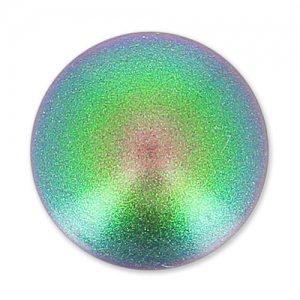 PureCrystal 5817 Pearl Cabochon 10mm Scarabaeus Green Pearl x1