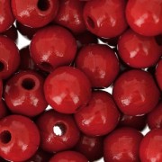 Wooden round beads 8 mm Red x85|raw }}