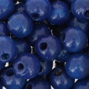 Wooden round beads 8 mm navy blue x85