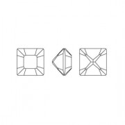 Square cabochons Swarovski 4428 2 mm Light Rose x10