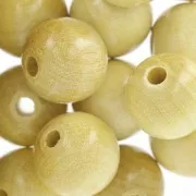 Wooden round beads 15 mm Natural x15