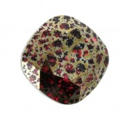 Cabochon Swarovski 4470 12 mm Scarlet Gold Patina x1