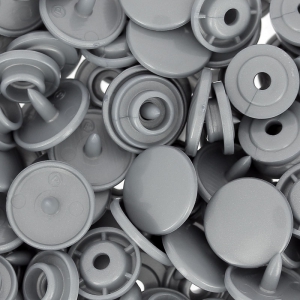 BabySnap type KAM snap fasteners 12,4 mm Grey x30