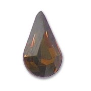 Pear Swarovski 4328 10x6 mm Smoked Topaz