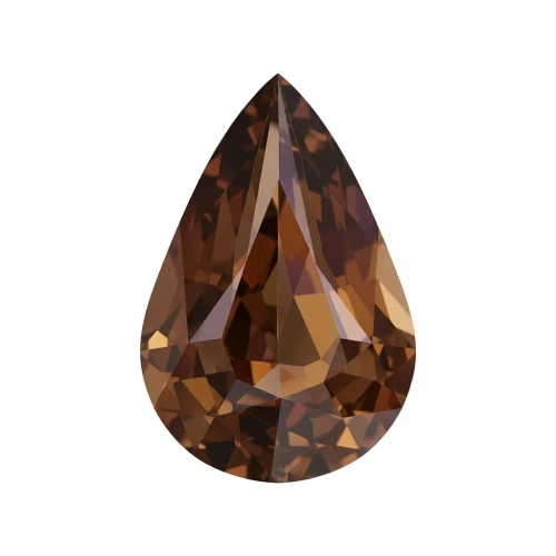 Pear Swarovski 4328 10x6 mm Smoked Topaz
