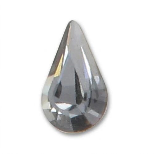 Pear Swarovski 4328 10x6 mm Crystal Silver Night