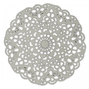 Filigreed element rosace 40 mm stainless steel x2