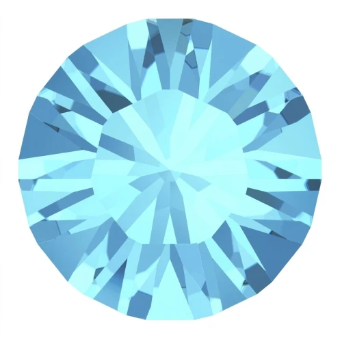 PureCrystal 1028 Round Stone 1.8mm Aquamarine x50