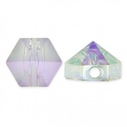 Hexagon Spike Bead Swarovski 5060 5.5 mm Crystal Paradise Shine x1