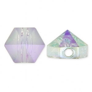 Hexagon Spike Bead Swarovski 5060 5.5 mm Crystal Paradise Shine x1