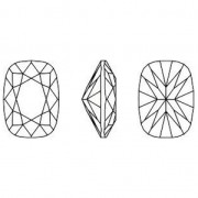 Cabochon Swarovski 4568 Cushion Fancy Stone 8 x 6 mm Jet x1