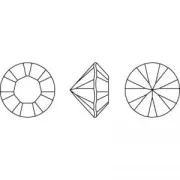 PureCrystal 1028 Round Stone 1.8mm Jet x50