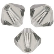 PureCrystal 5328 Crystal Bicones 4mm Black Diamond x50|raw }}