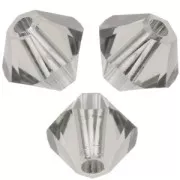 PureCrystal 5328 Crystal Bicones 4mm Black Diamond x50