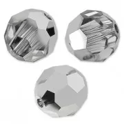 Round beads PureCrystal 5000 6 mm - Crystal Light Chrome x6