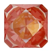 Cabochon Carré Swarovski 4499 6 mm Crystal Orange Glow Delite x1
