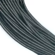 Leather cord 1mm Black x 2.95m