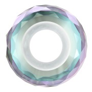 XXL Briolette Swarovski 5043 - bead rondelle 11 mm Aquamarine Shimmer 2X x1