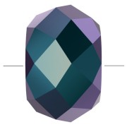 Briolette XL Swarovski 5042 bead rondelle 6 mm - Jet Shimmer 2X x1
