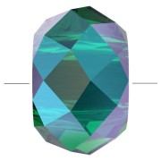 Briolette XL Swarovski 5042 bead rondelle 6 mm - Emerald Shimmer 2X x1|raw }}