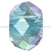 XL Swarovski 5042 bead rondelle 8 mm - Aquamarine Shimmer 2X x1|raw }}