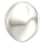 Baroque pearly Swarovski 5842 irregular flat pearl 14 mm White Pearl x1