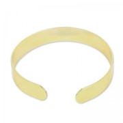 brass bracelet base 10x145mm fine Gold plated x1