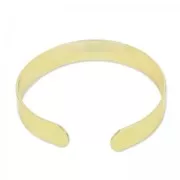 brass bracelet base 10x145mm fine Gold plated x1