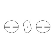 Baroque pearly Swarovski 5842 irregular bead 10 mm Light Grey Pearl x1