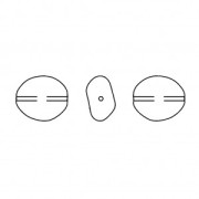 Baroque pearly Swarovski 5842 irregular bead 10 mm White Pearl x1