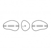 Baroque pearly Swarovski 5843 bead irregular drop 12 mm Irid Tahitian Look x1