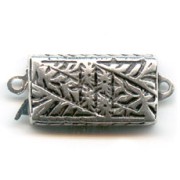 Rectangle shaped clasp 17x9.5mm old silver tone x1|raw }}