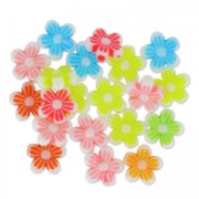 Assortment of flower beads 9 mm Multicolour x20|raw }}