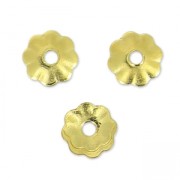 Flower beadsaucers 3 mm - Gold-filled x20