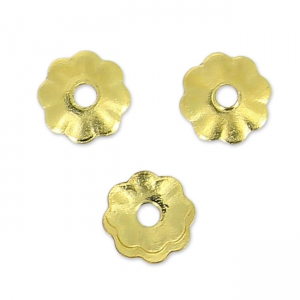 Flower beadsaucers 3 mm - Gold-filled x20